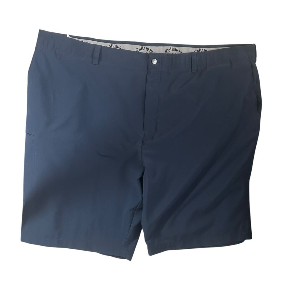 Callaway Mens Golf Chino Shorts 2X Navy Pockets‎ Stretch Comfort Performance